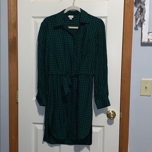 A New Day Green plaid dress